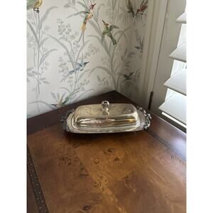 Vintage HI- Light Oneida Community Silver Plate Butter Dish No Glass Insert